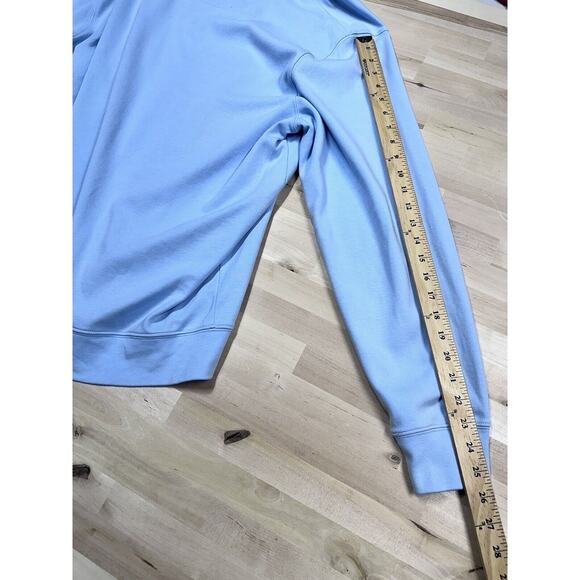 Vineyard Vines Light Blue 1/4 Zip Long Sleeve Cotton Pullover Sweater Men Large - Picture 5 of 8